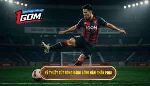 Kỹ thuật sút bóng bằng lòng bàn chân phải